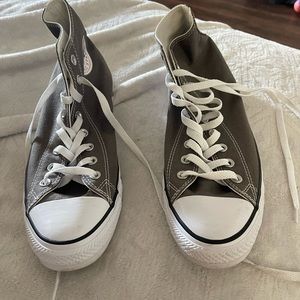 Gray High Top Converse Allstar Shoes